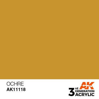 AK Interactive AK11118 Ocher Acrylic Paint 17ml (3rd Generation)